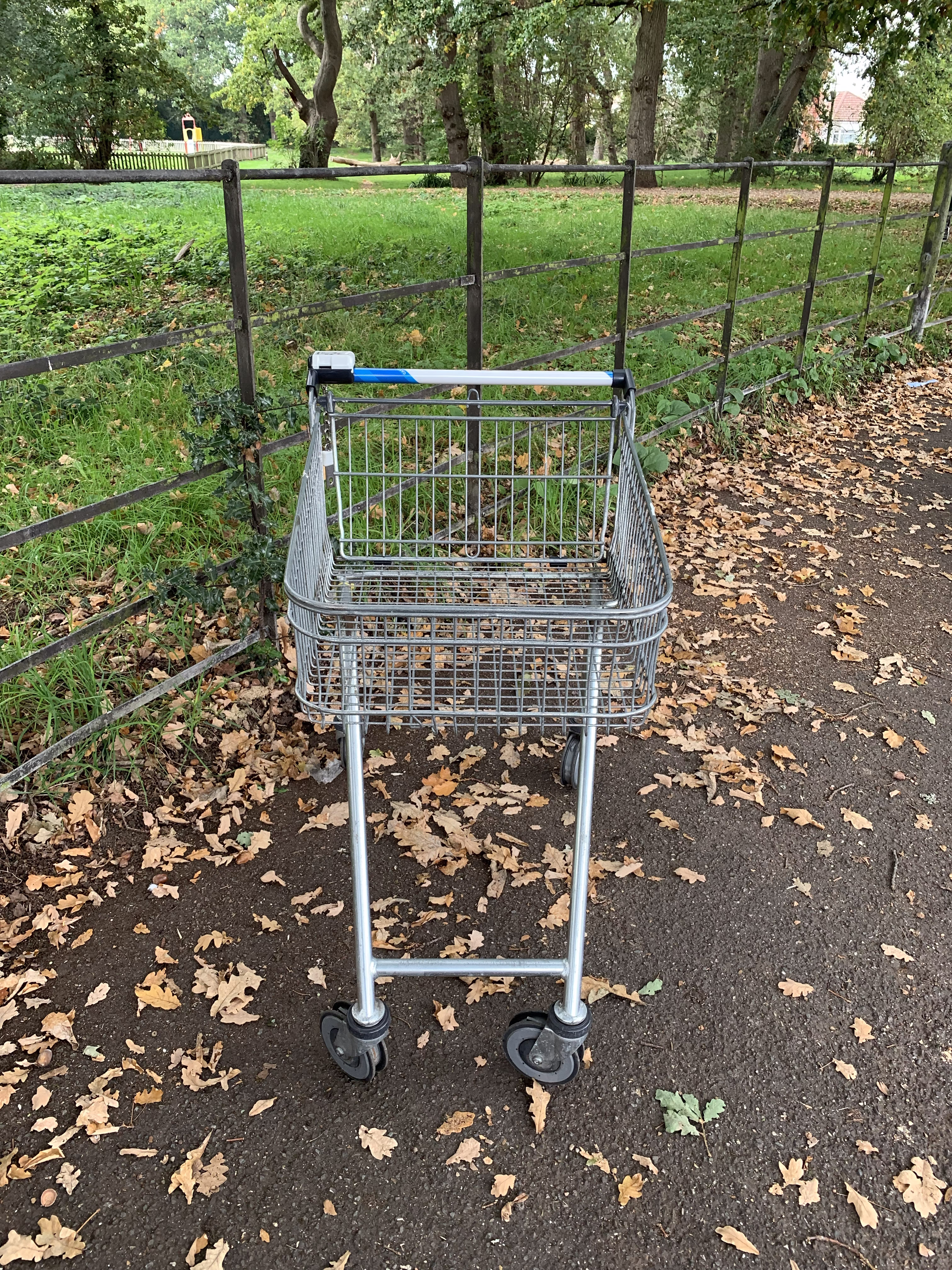 Parked outside the park