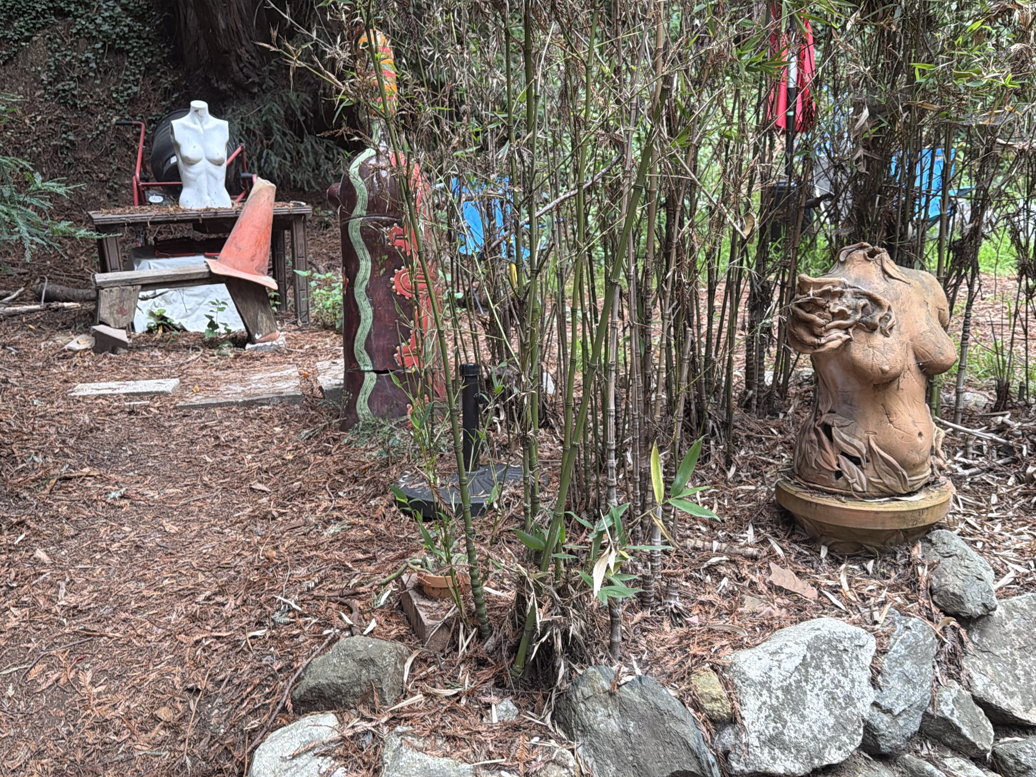 Art installation at Henry Miller Memorial Library