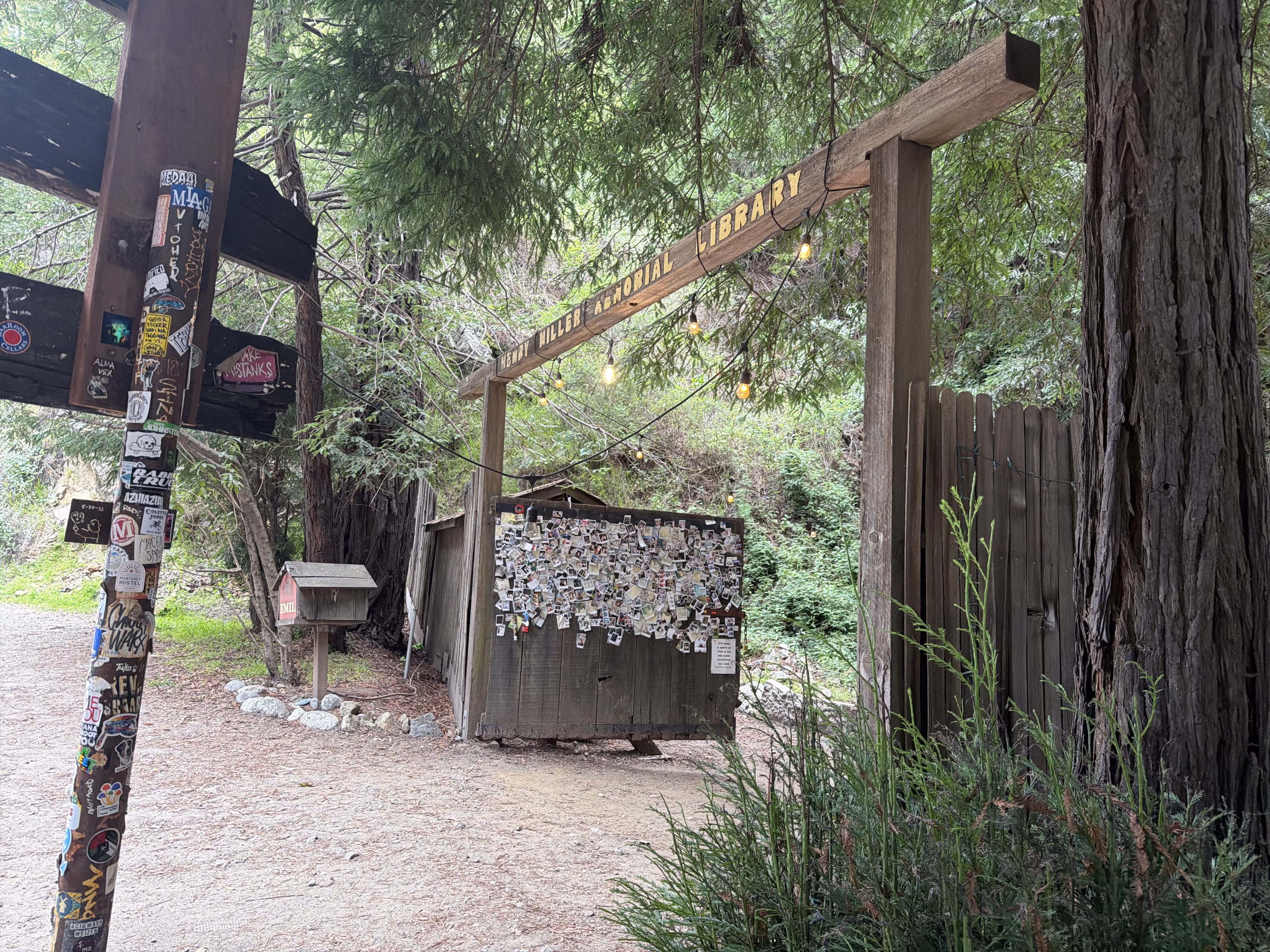 Entrance to the Henry Miller Memorial Library