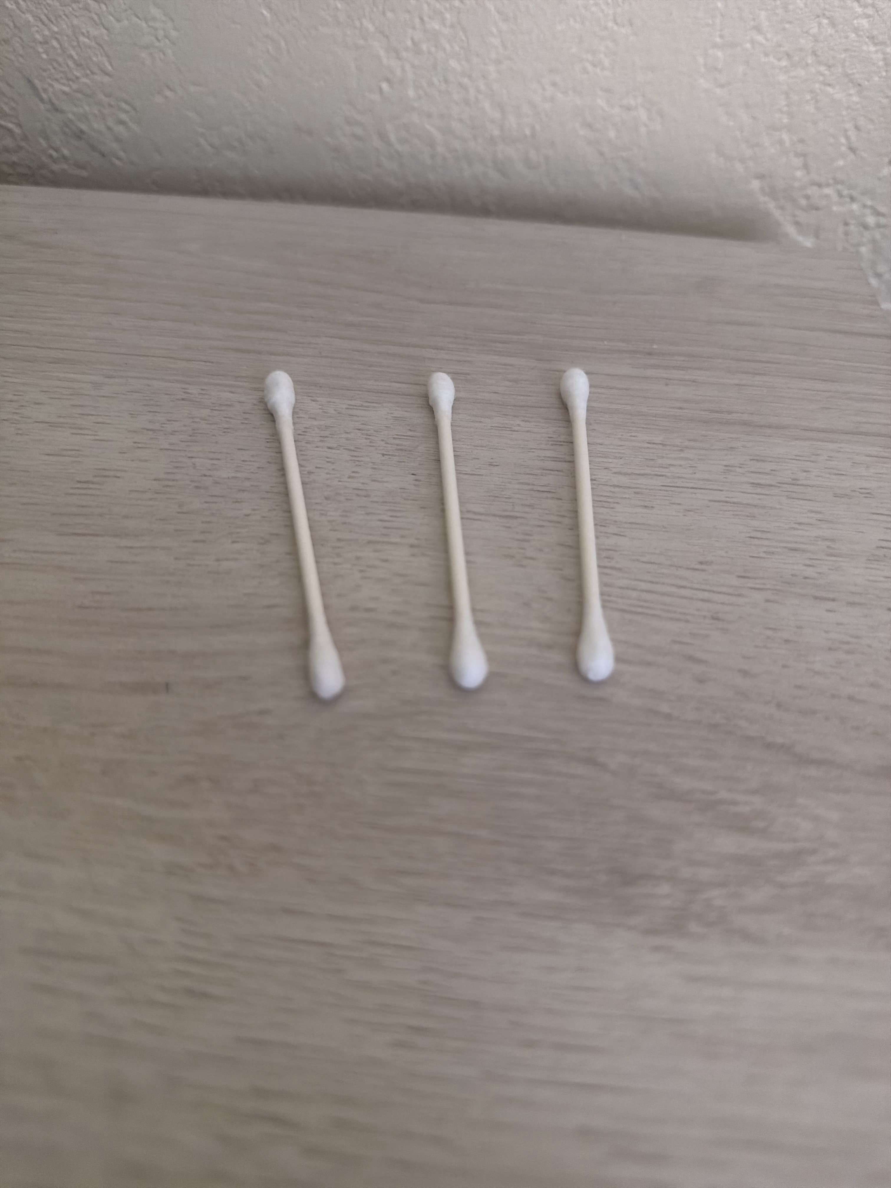 Three Cotton Swabs
