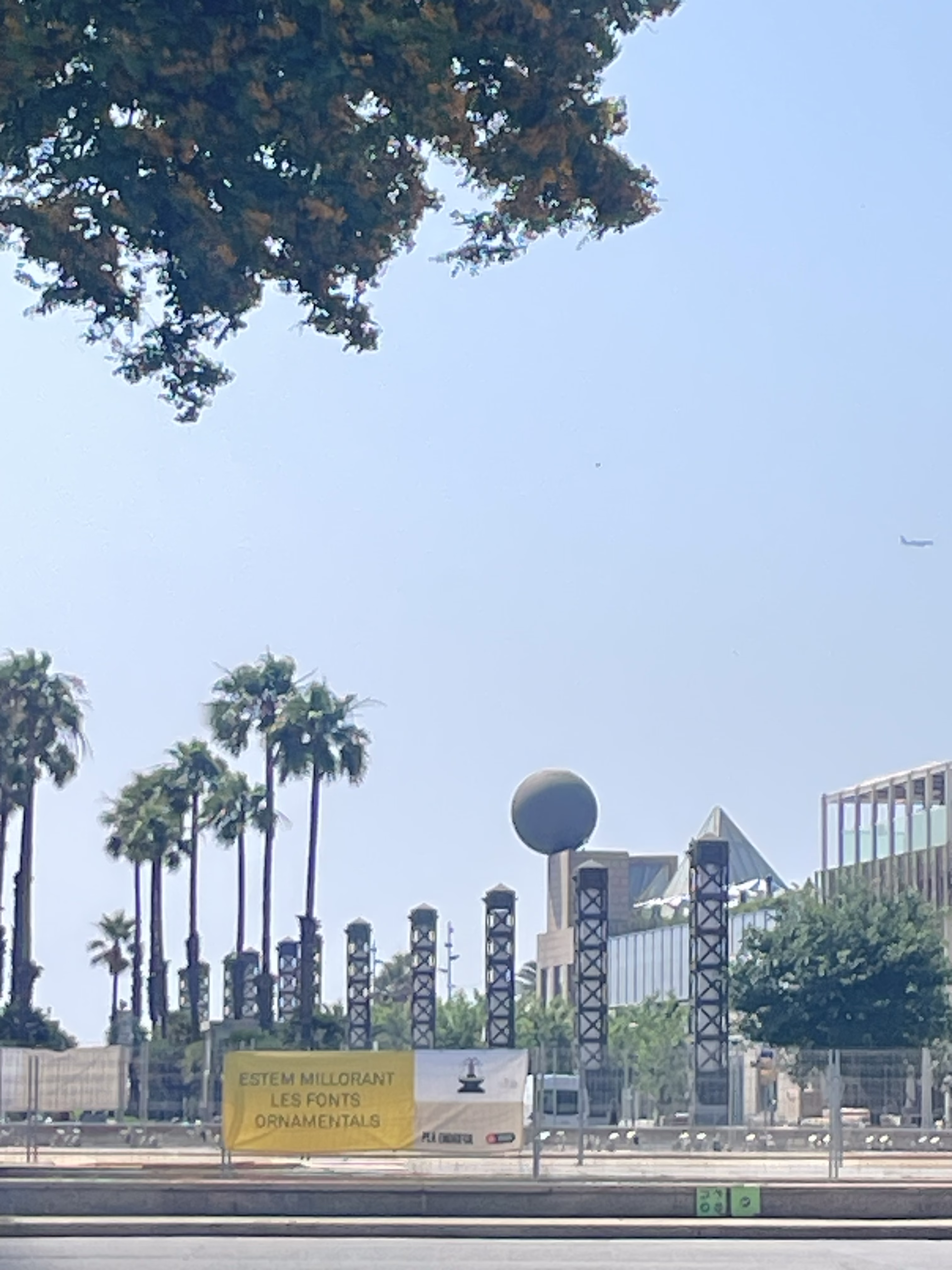 Airplane in the frame 