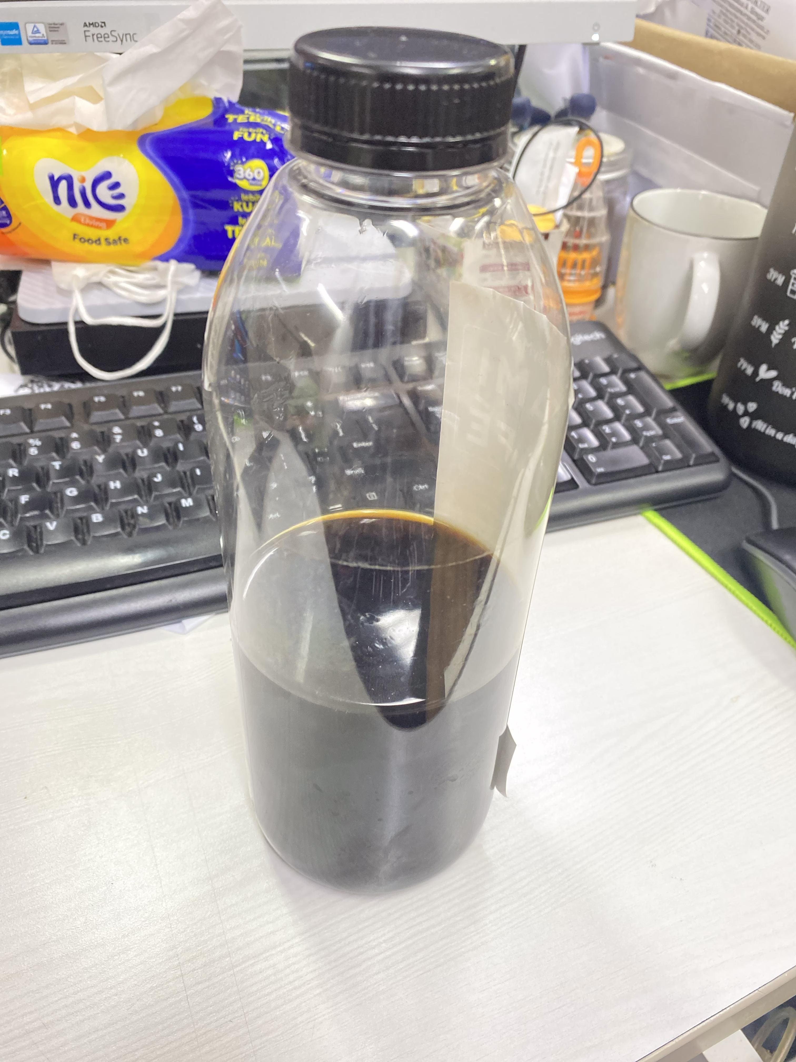 Half litre of coffee