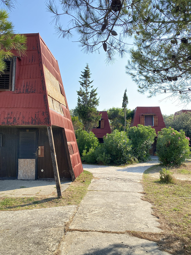 Among the ‘Darth Vader’ Huts