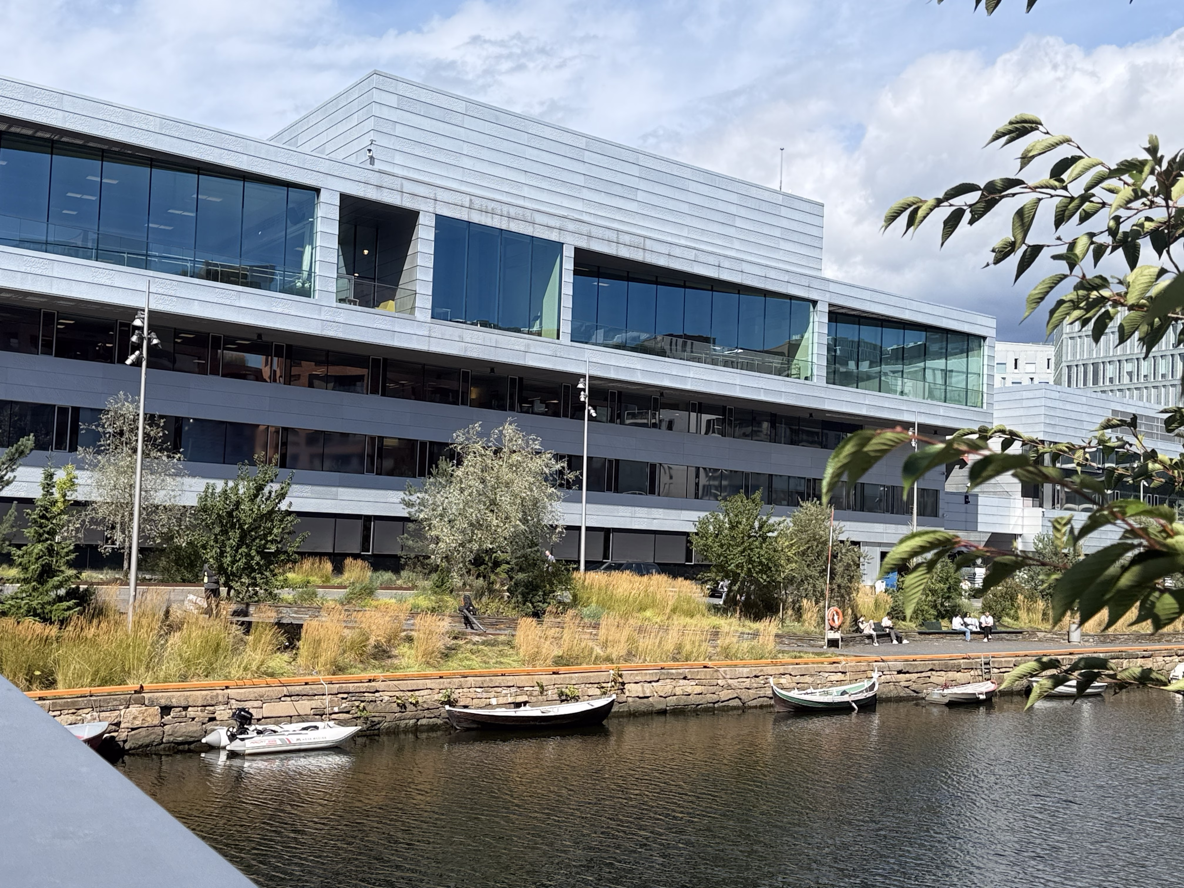 Behind Oslo Opera House 