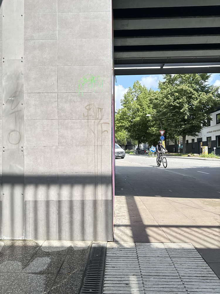 Shadows At The Train Station