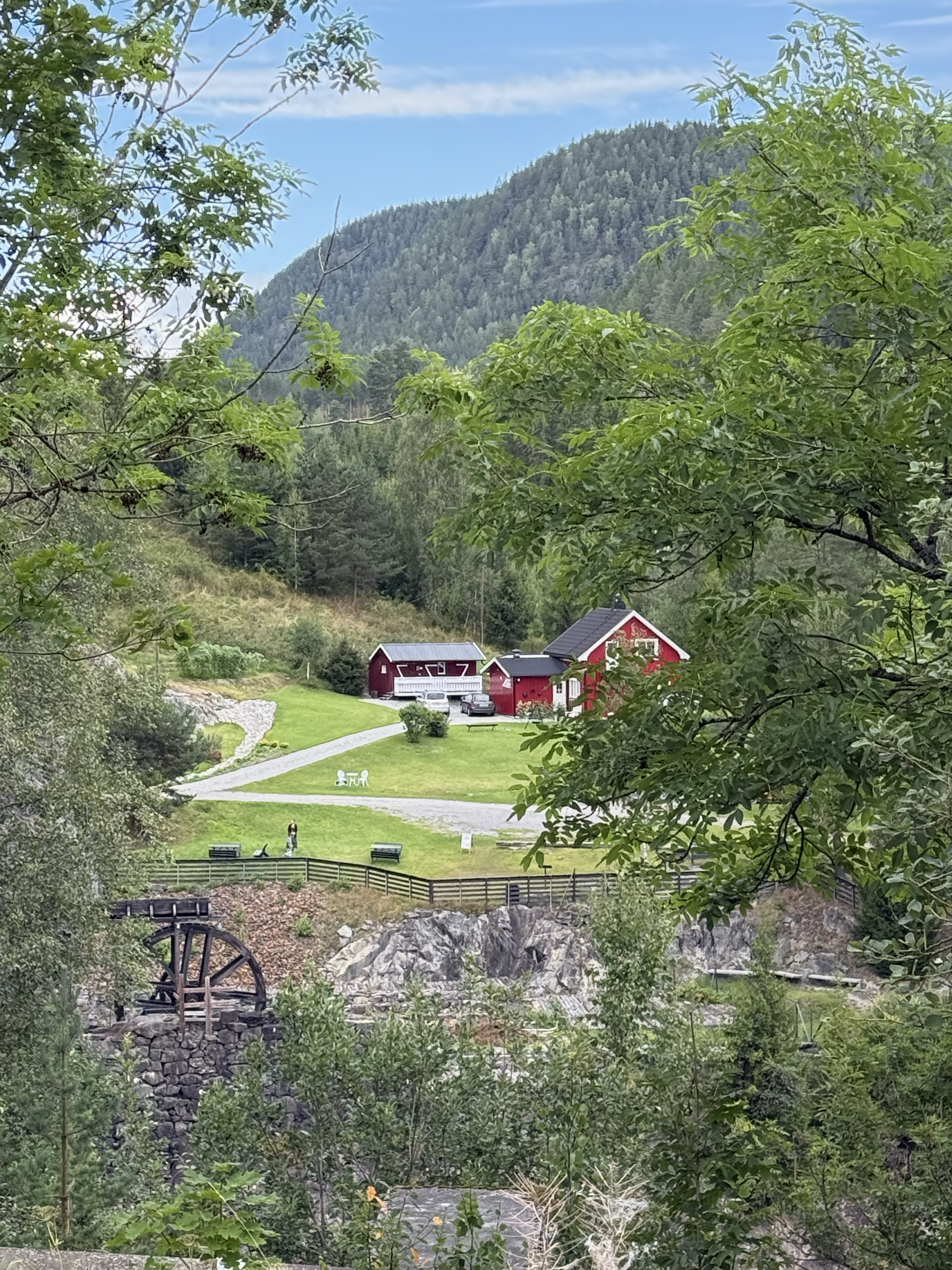 Greteplassen and the waterwheel 