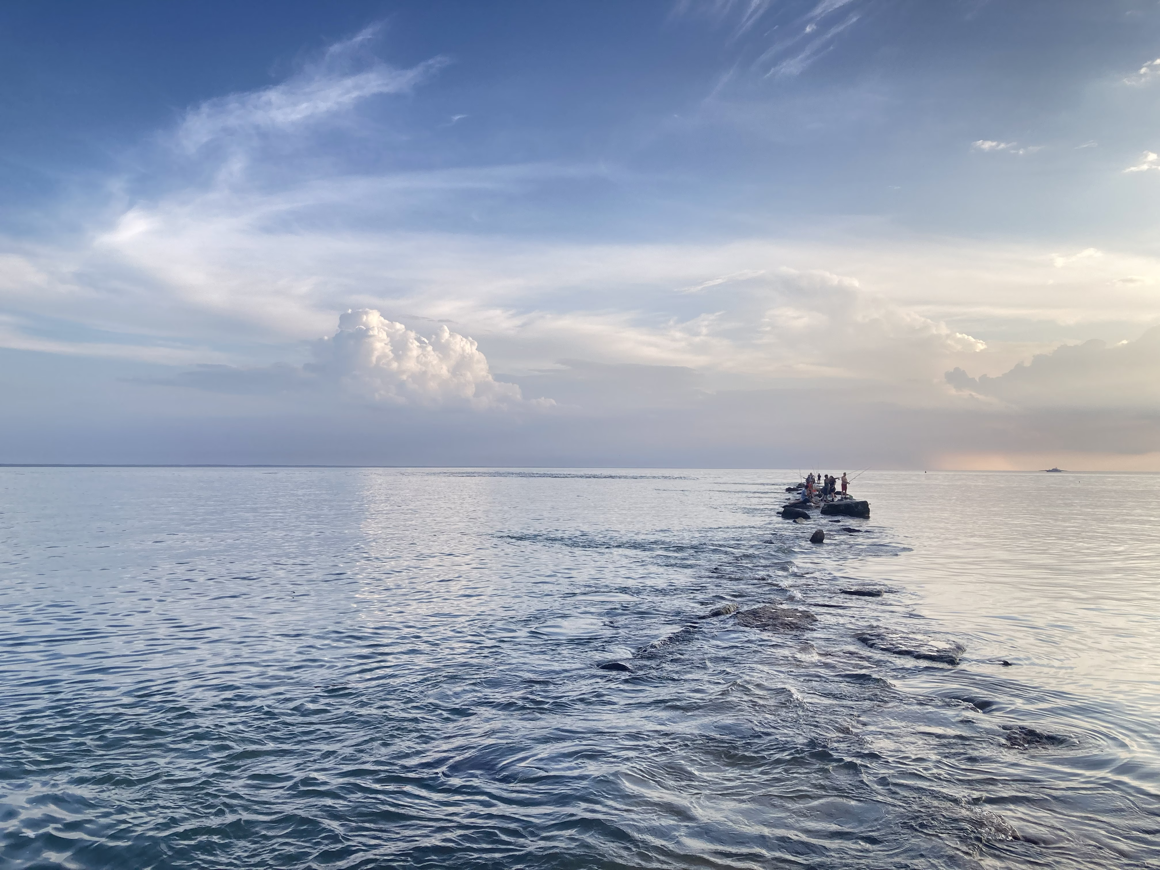from an evening at the beach