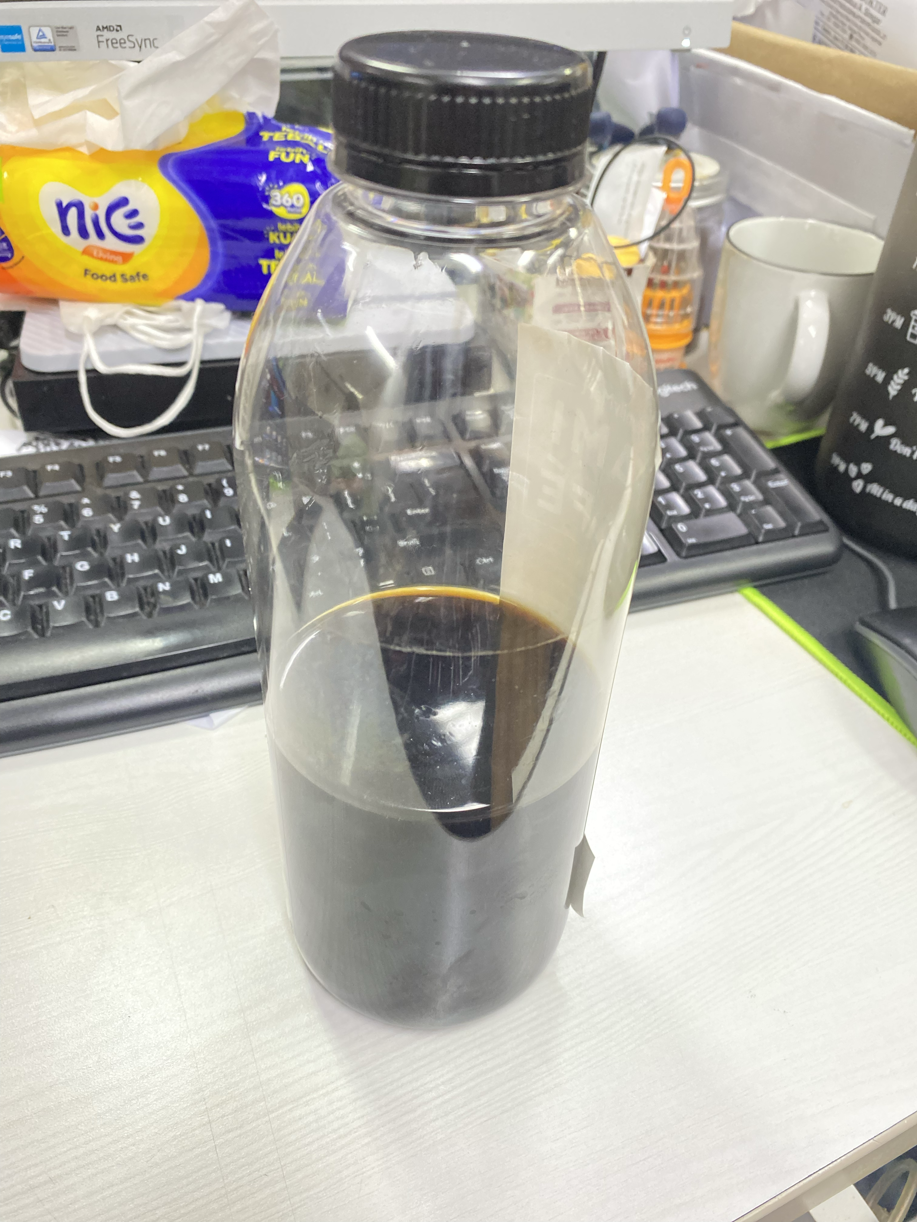 Half litre of coffee