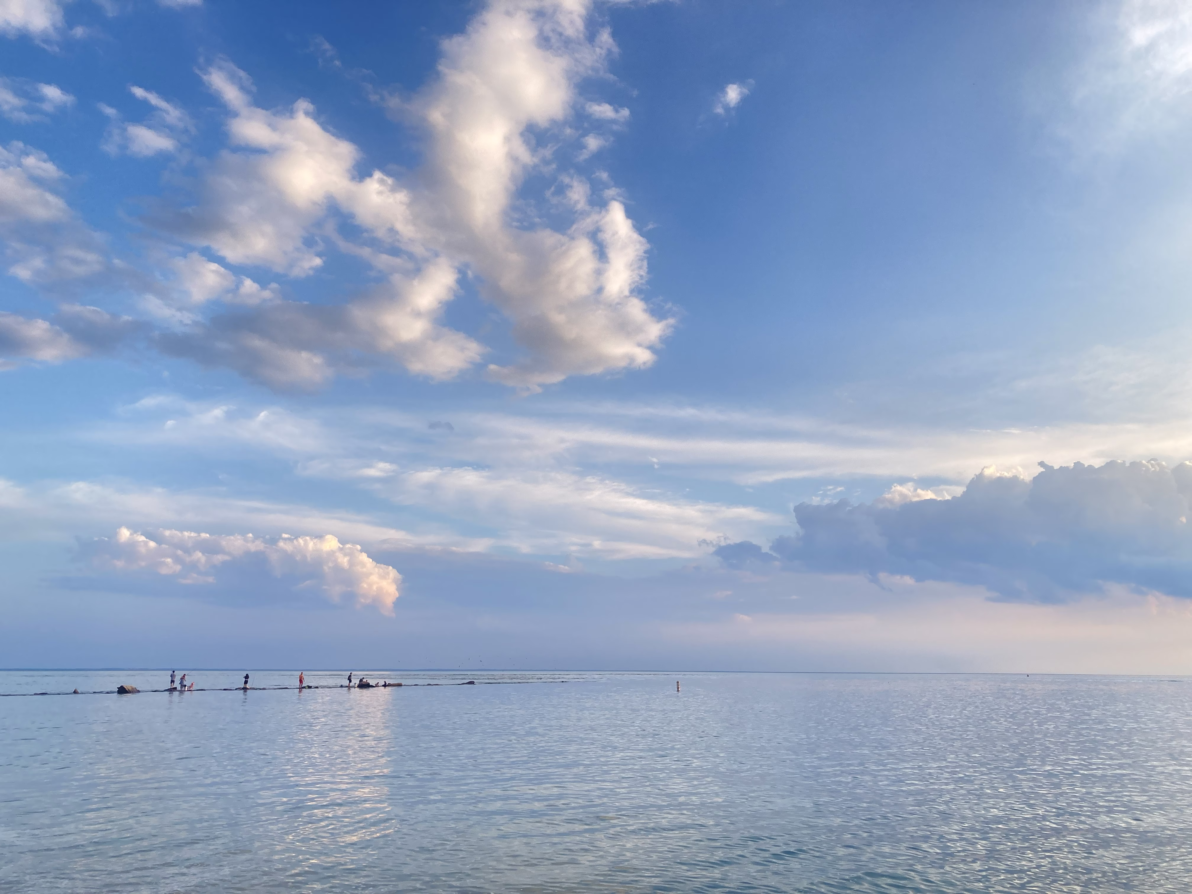 from an evening at the beach