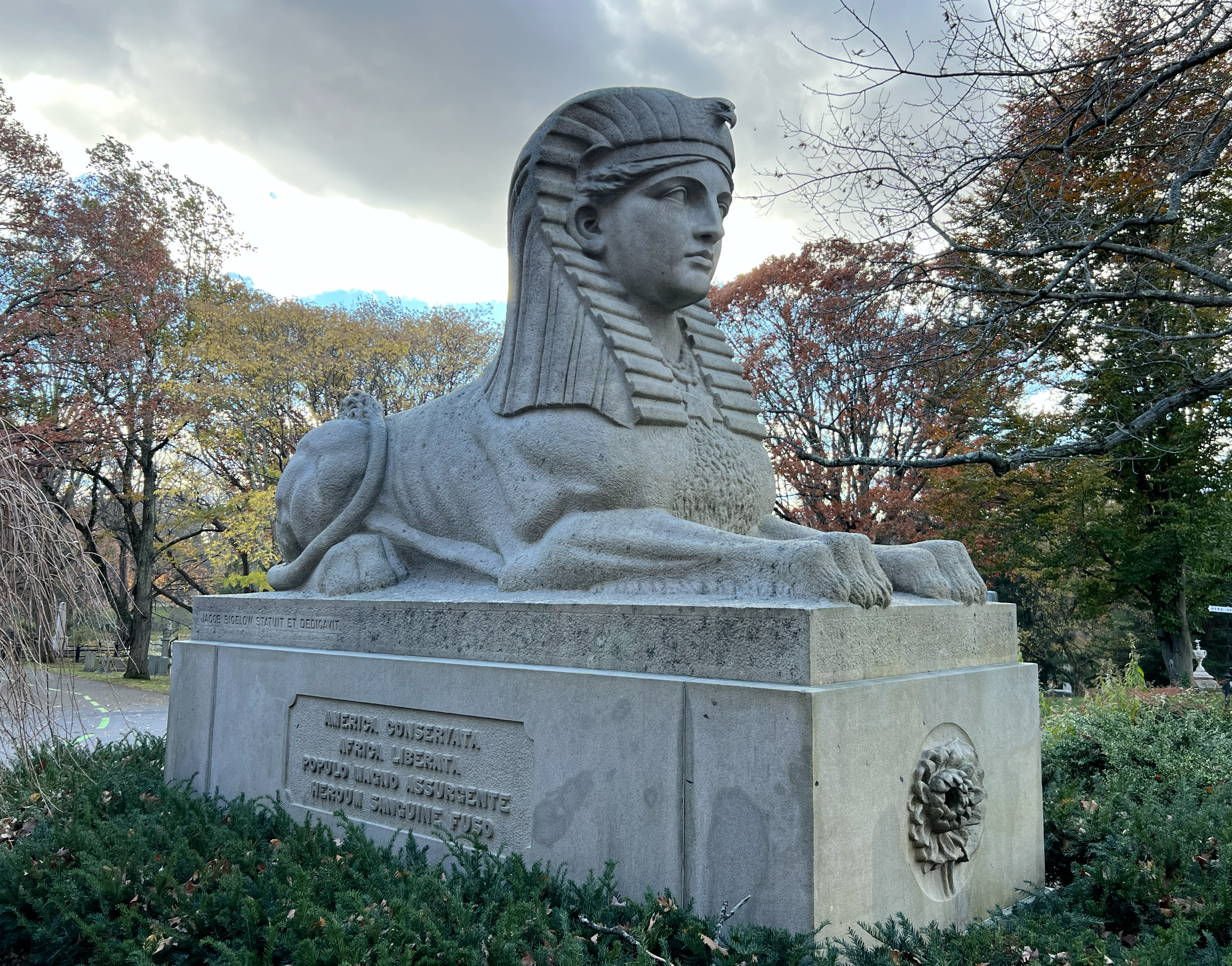 Sphinx Monument at Mount Auburn Cemetery 