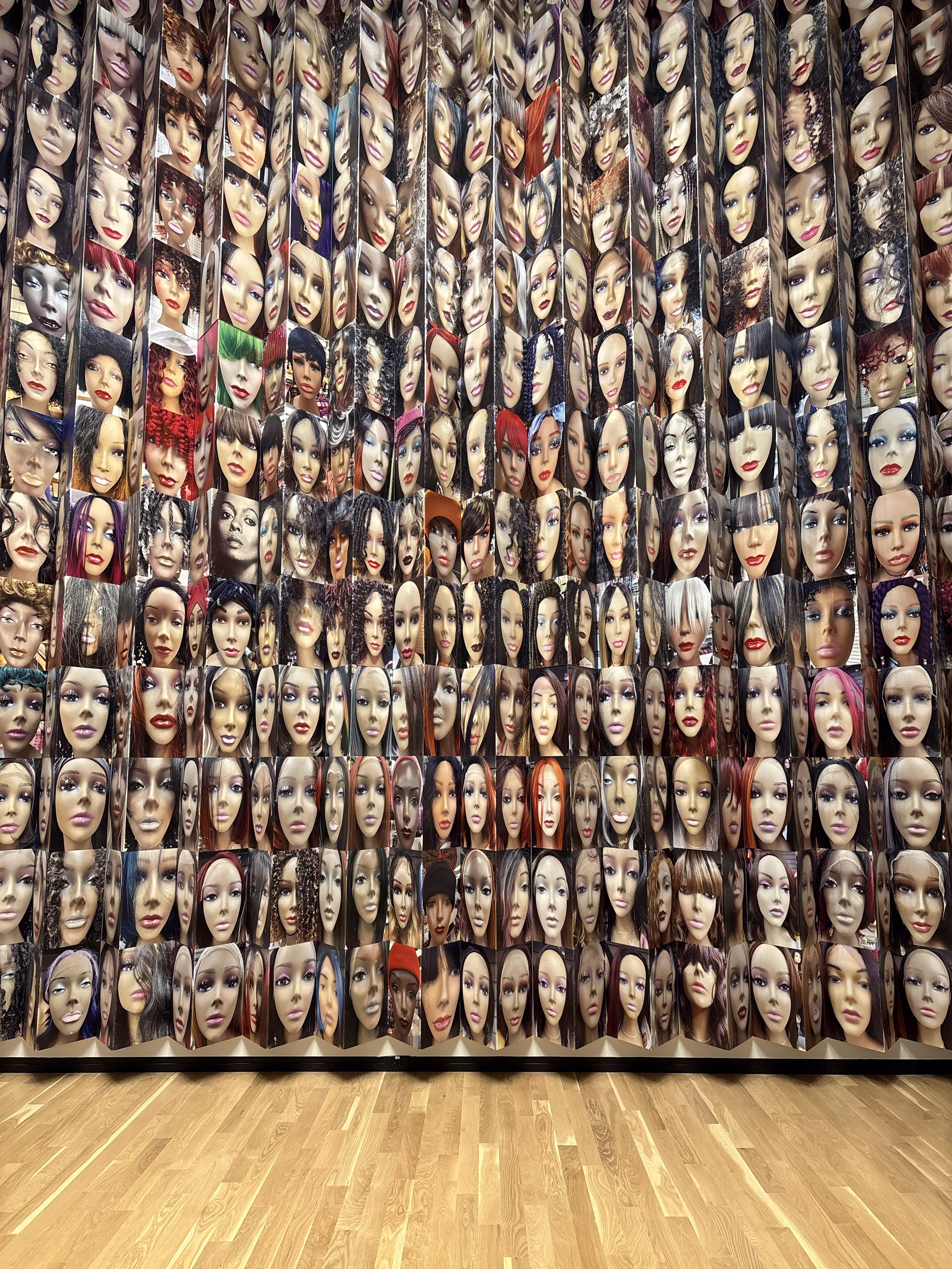 Wall of selfies …. 